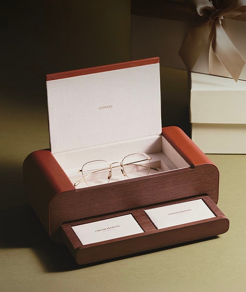 Oliver RF Genuine Leather Twelve Frame Trunk Eyeglasses in | Oliver®