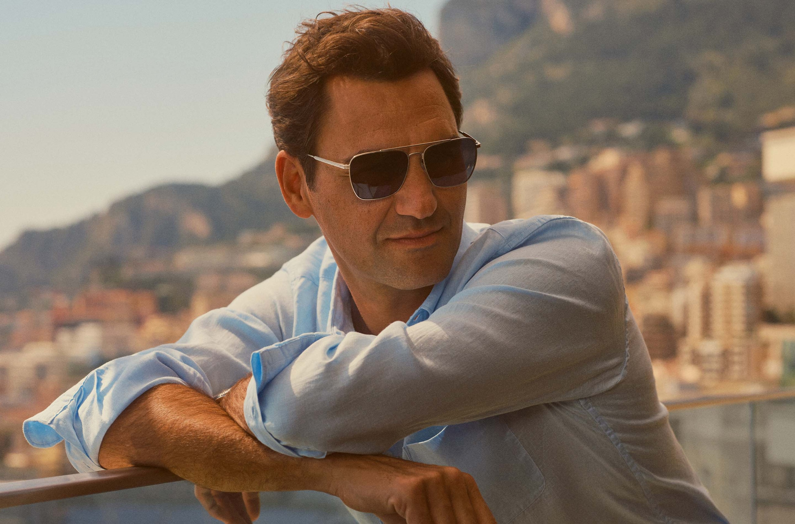 Stylish sunglasses worn by MR. Federer