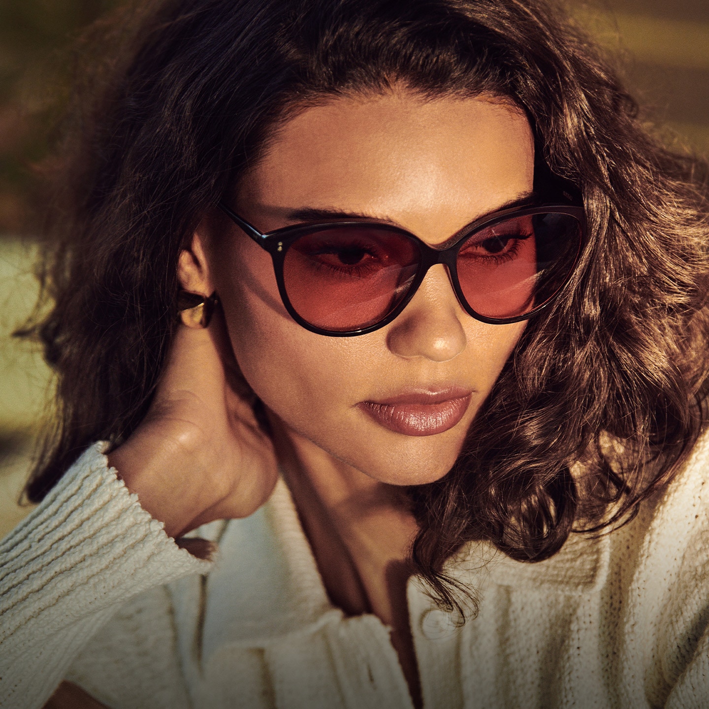 Inside the home, the Cognac Gradient lenses of the acetate Soleau bring  a soft light of possibility.  