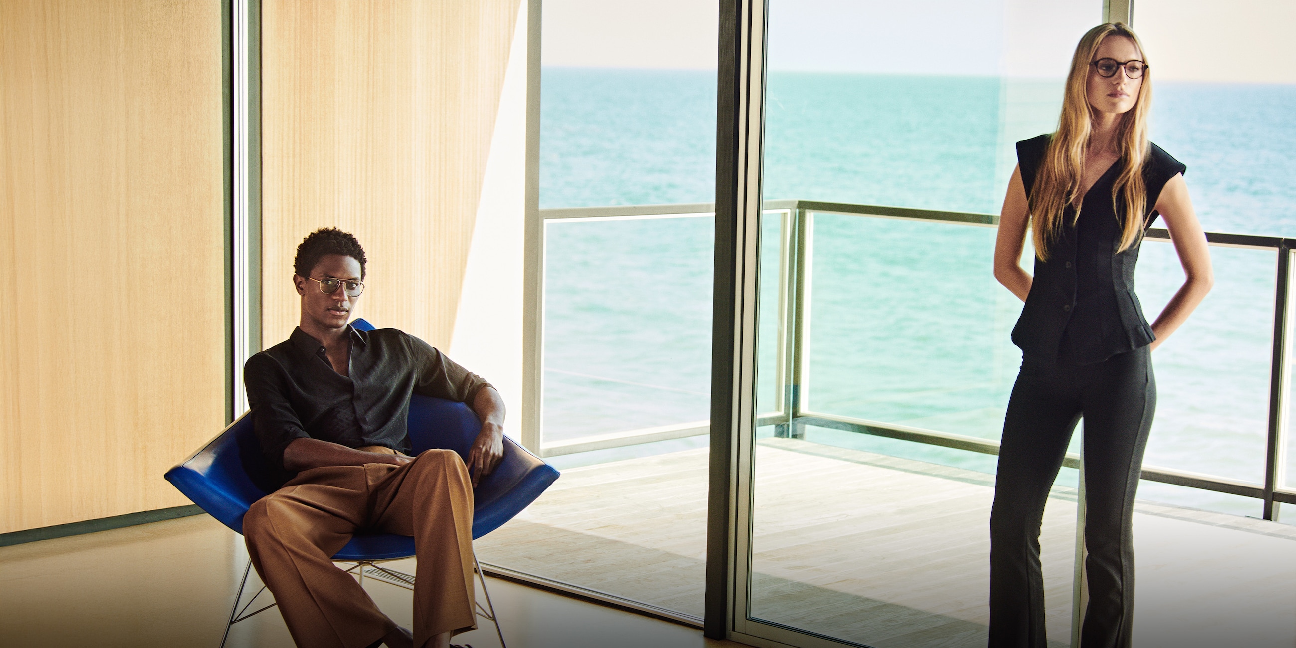 Interiors and exteriors collide at the Hunt House.