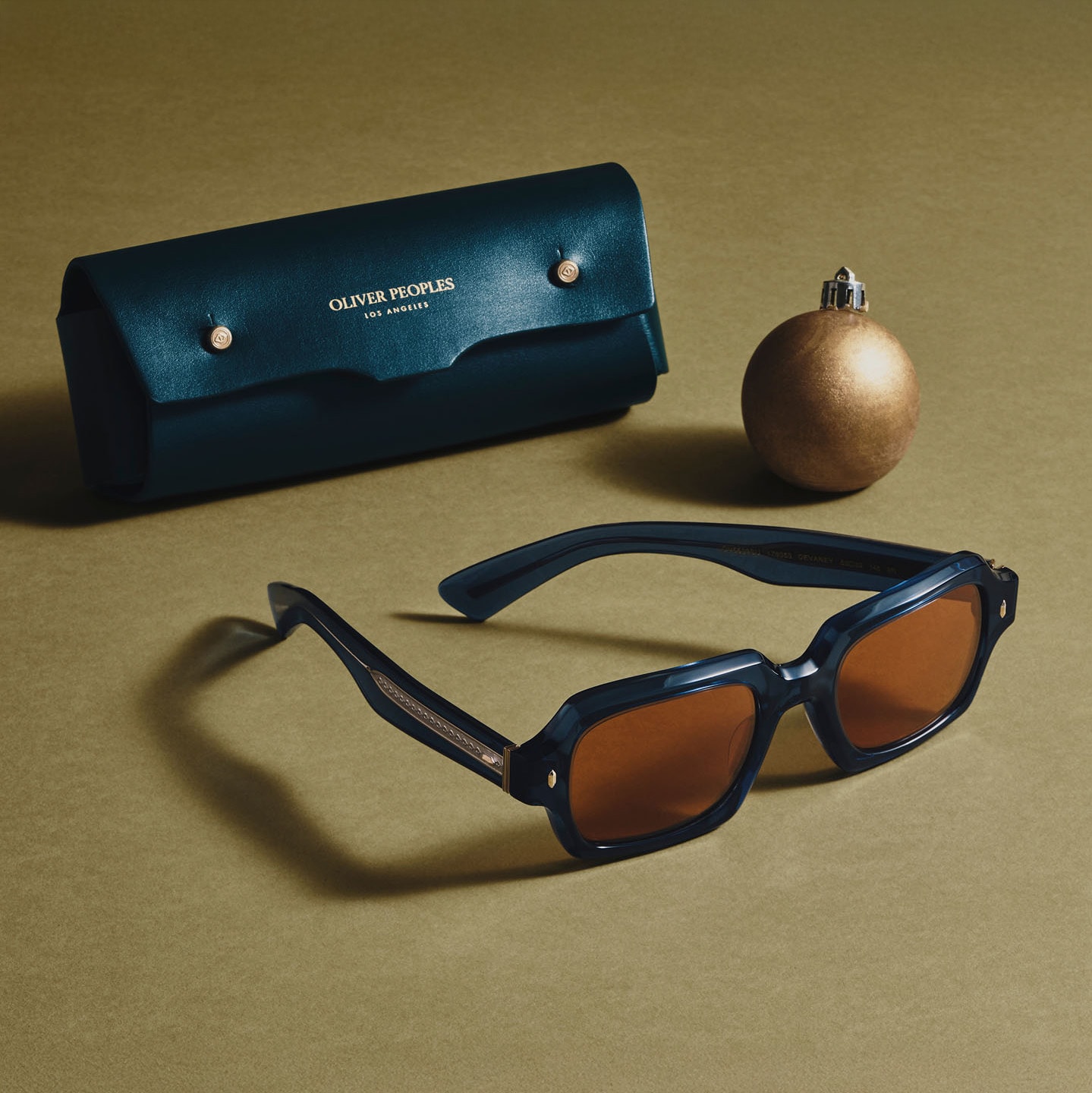 The California sun illuminates the translucent acetates.