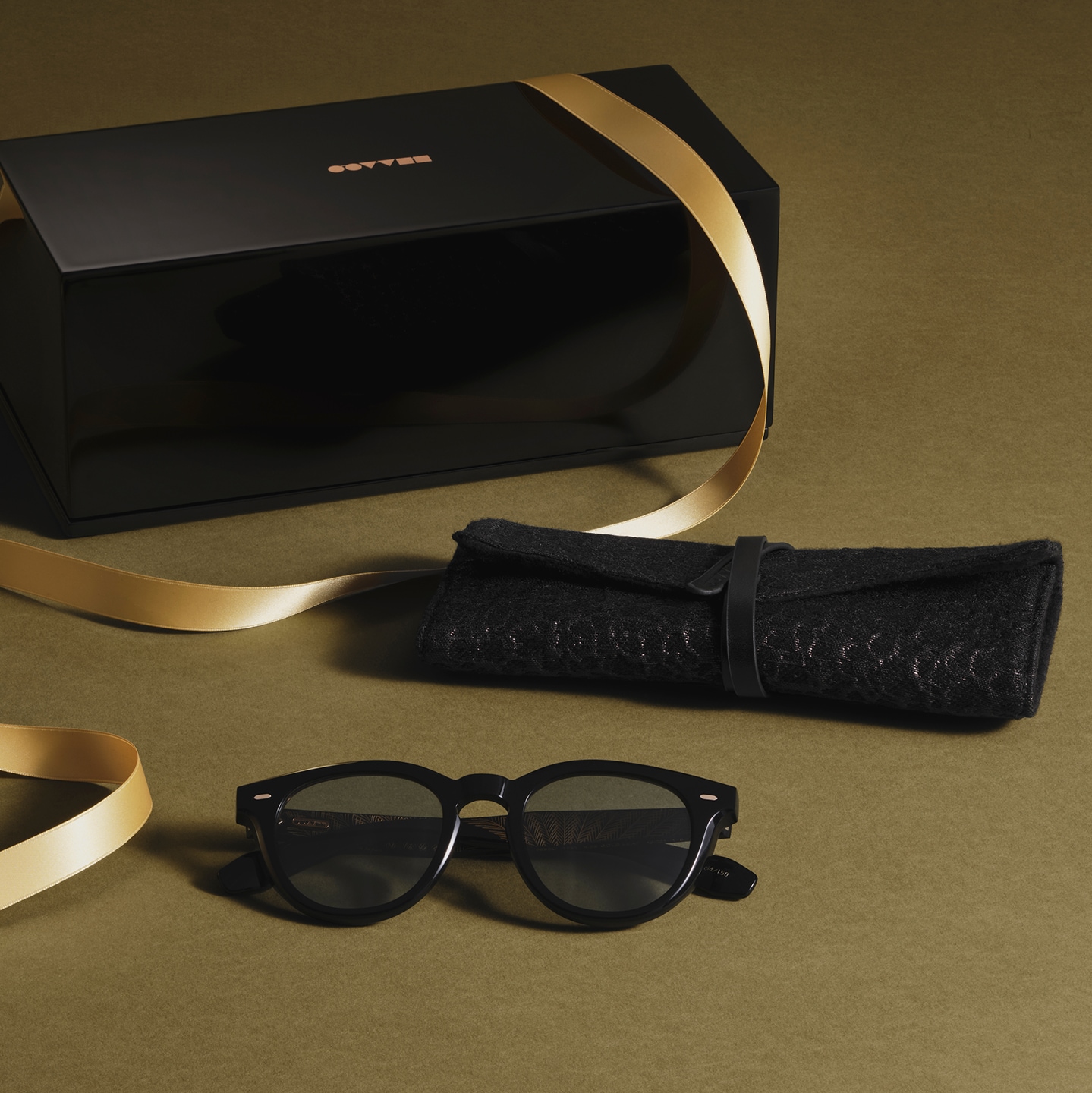 The California sun illuminates the translucent acetates.