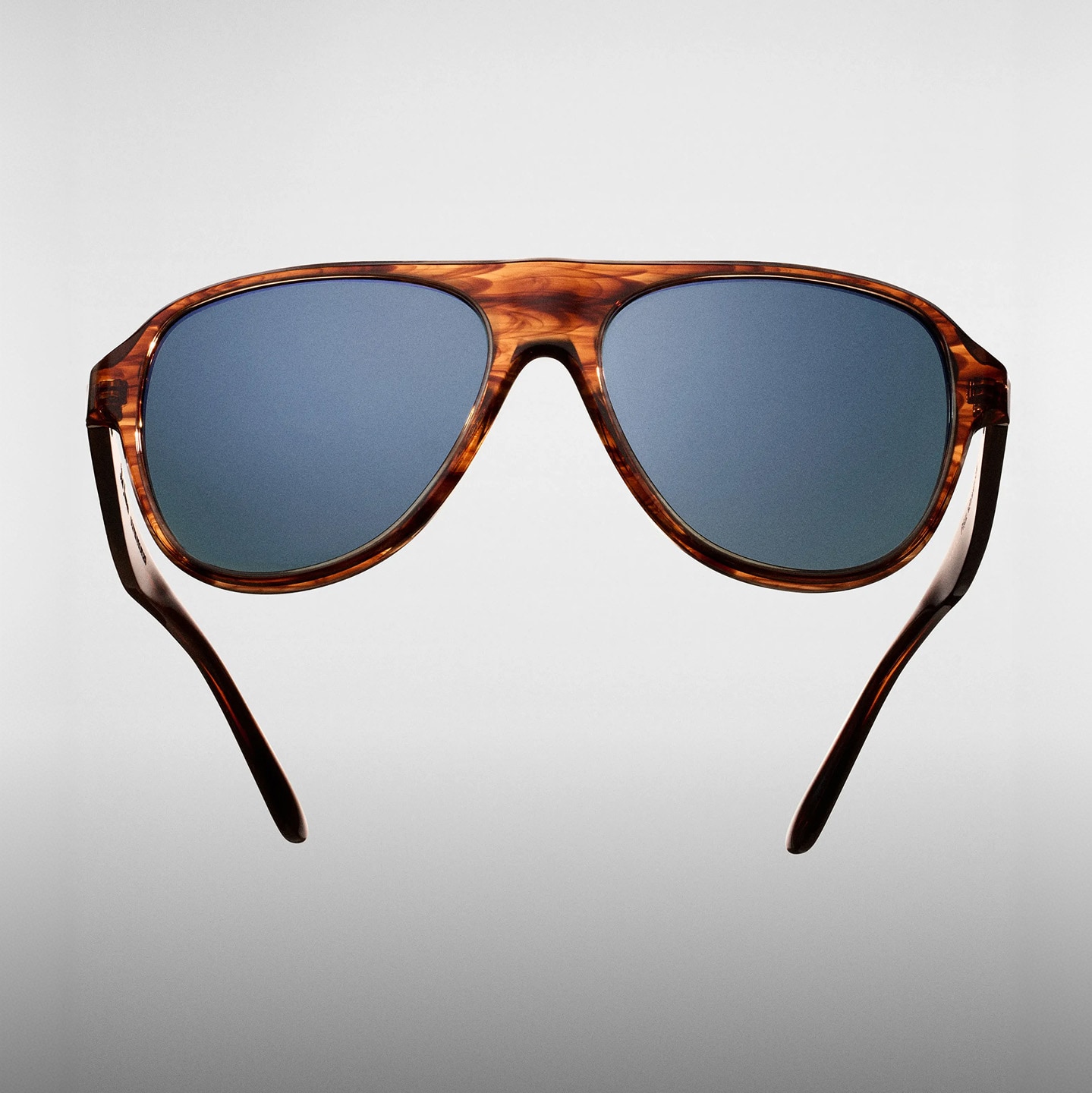 The California sun illuminates the translucent acetates.