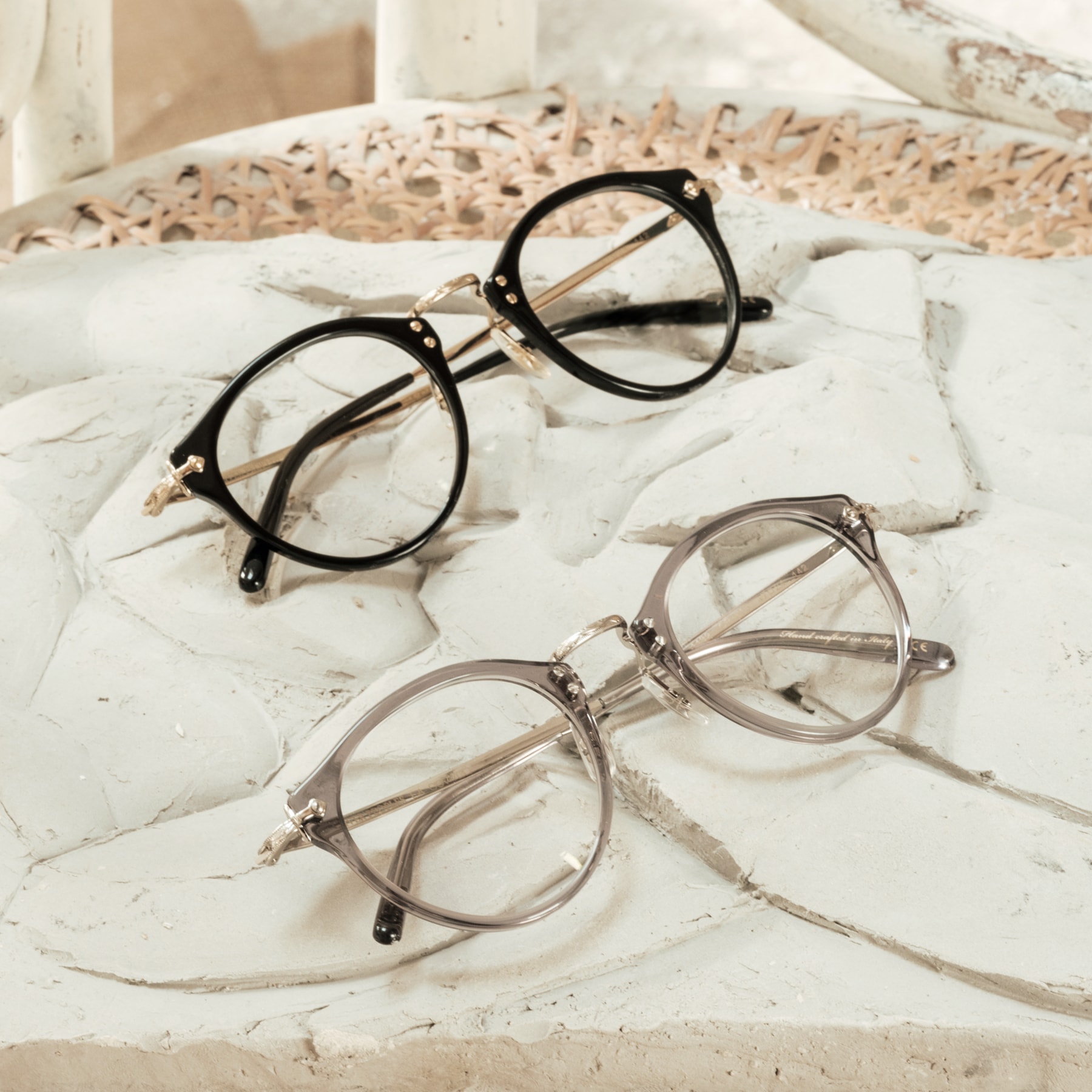 OV5184 Eyeglasses Semi-Matte Cocobolo-Antique Gold | Oliver 