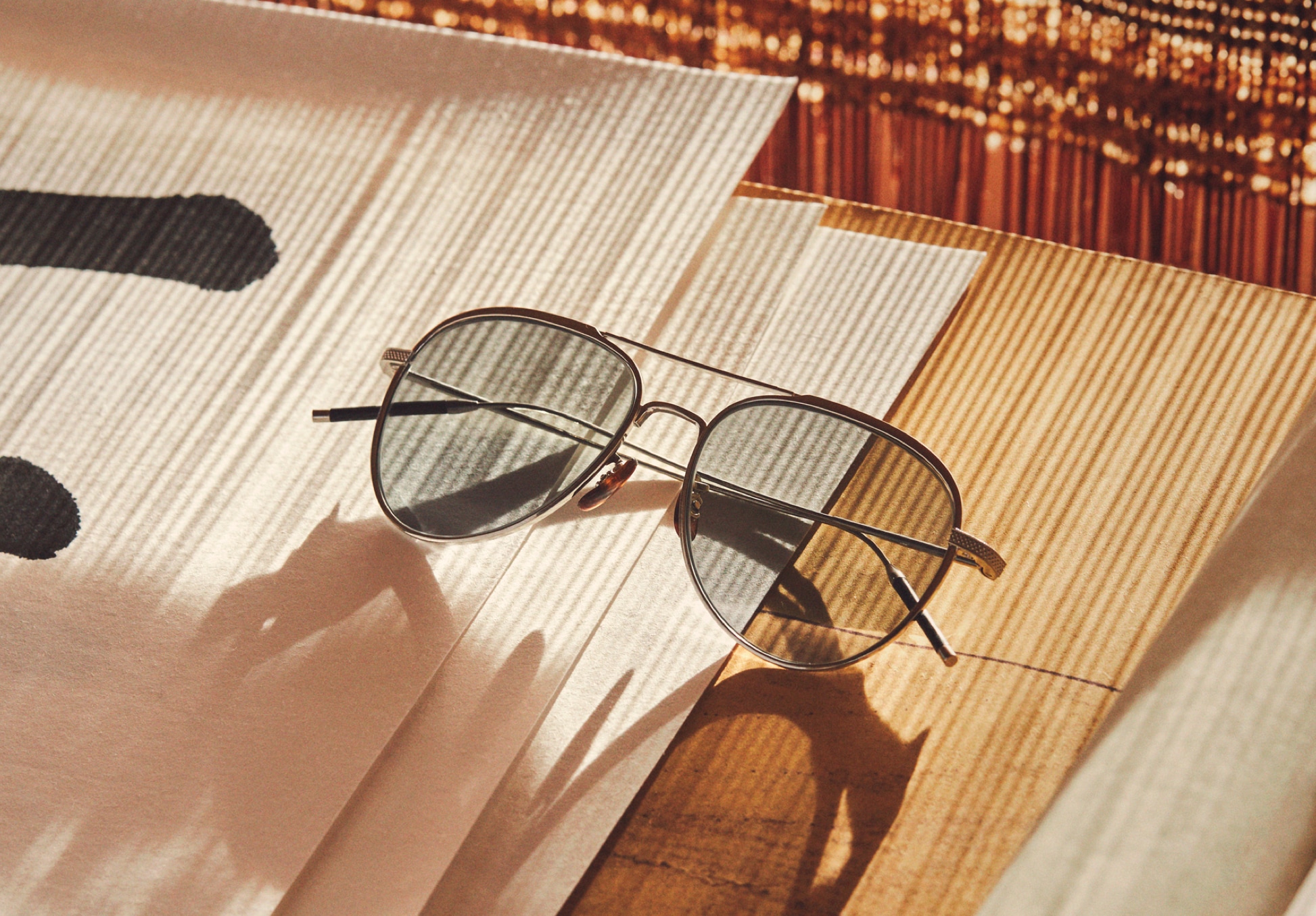 Oliver TK-3 Sunglasses in Brushed Gold | Oliver®