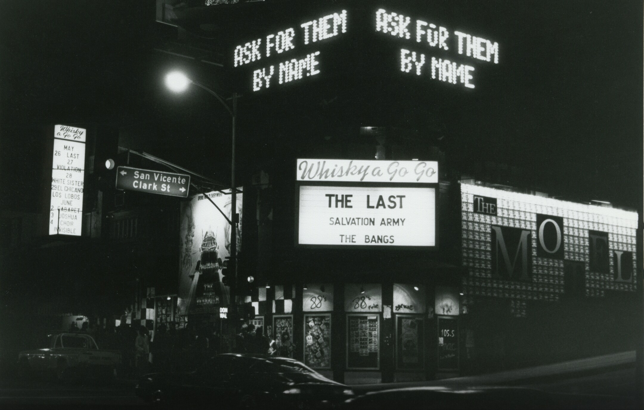 The Whiskey a Go Go, captured here in the 1980s