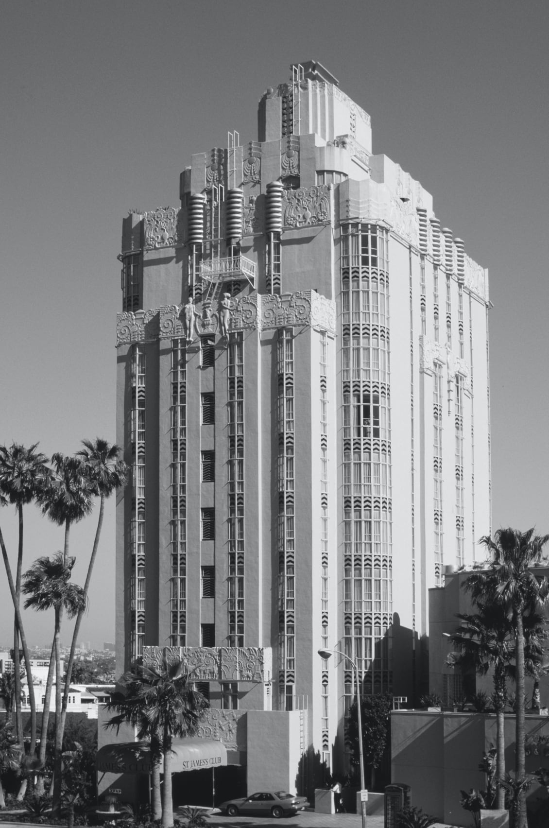The Sunset Tower Hotel on the Sunset Strip in 1991