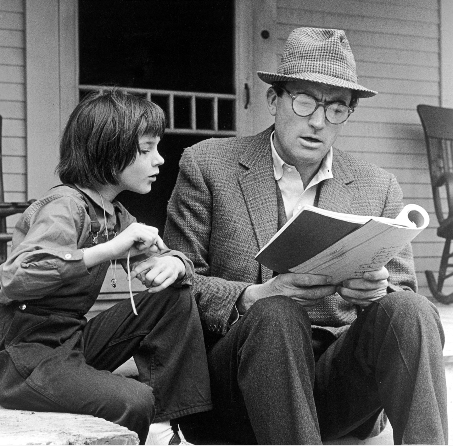 Gregory Peck read a book