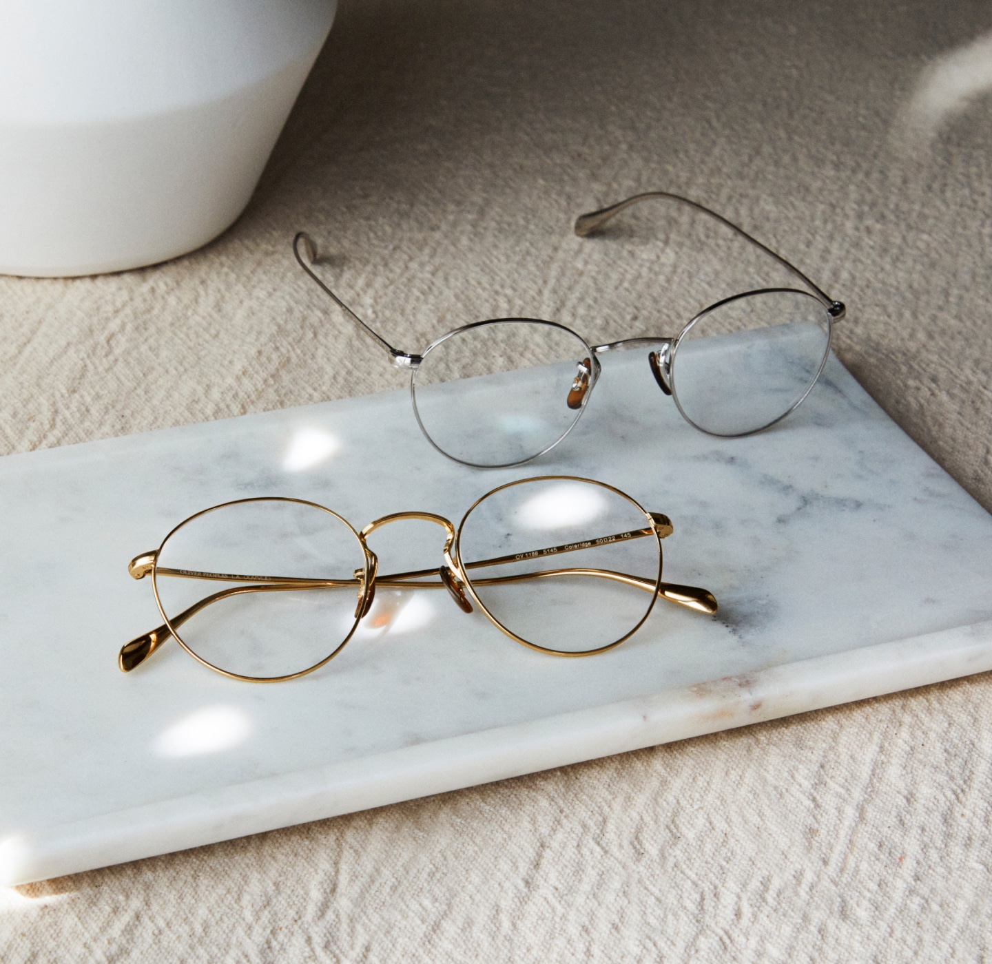 Top 91+ imagen oliver peoples gold frame