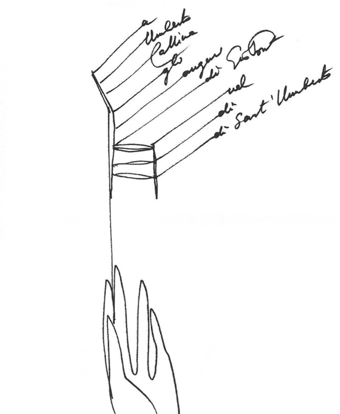 Shown above, one of the many letters Gio Ponti used to write in the form of drawings. This one is addressed to Umberto Cassina and features the iconic Superleggra chair. Courtesy © Gio Ponti’s Heirs archive / Gio Ponti Archives