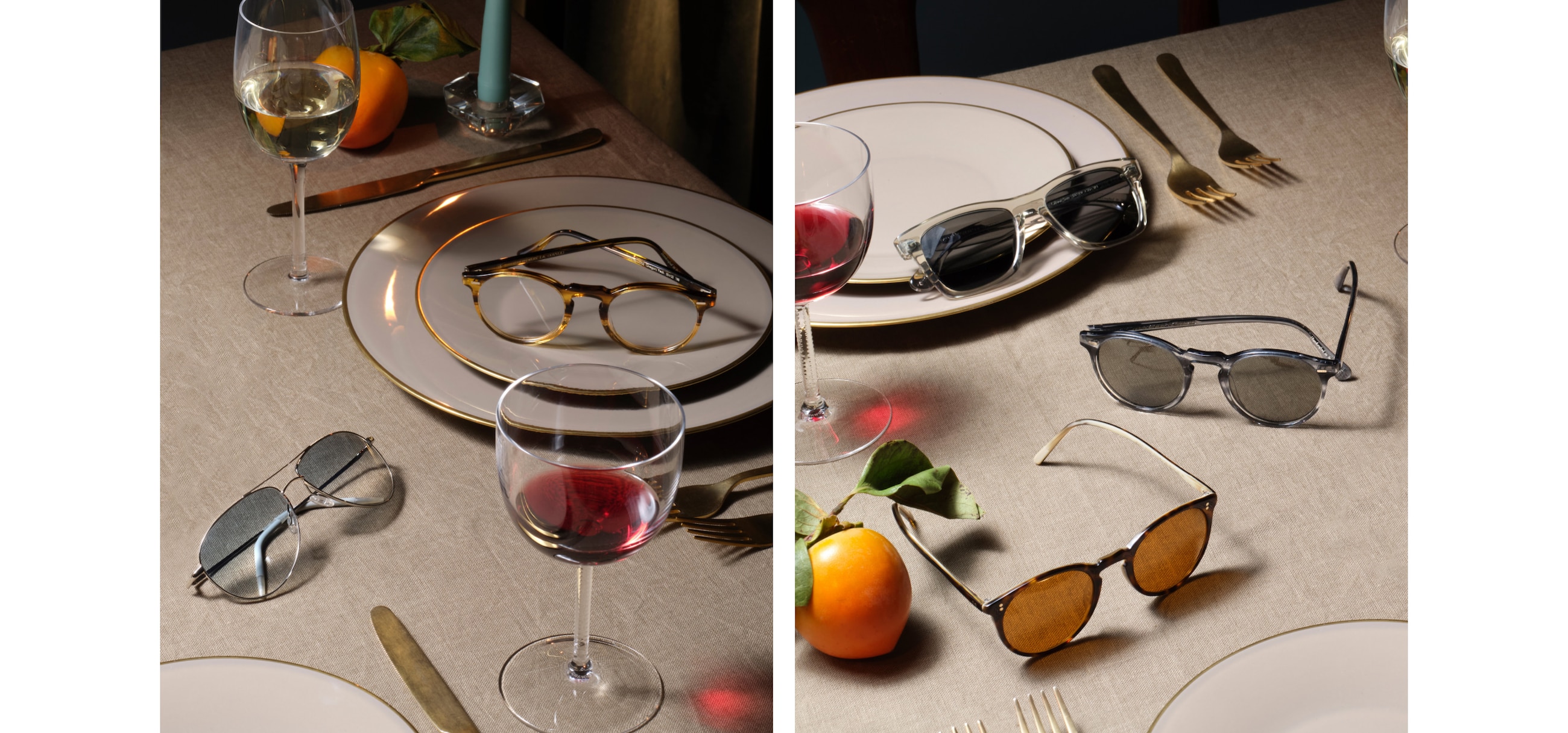 Everyone and their eyewear has a place around the table, but icons and their timeless glamour like the Gregory Peck, O’Malley or Oliver Sun continue to impress year after year.