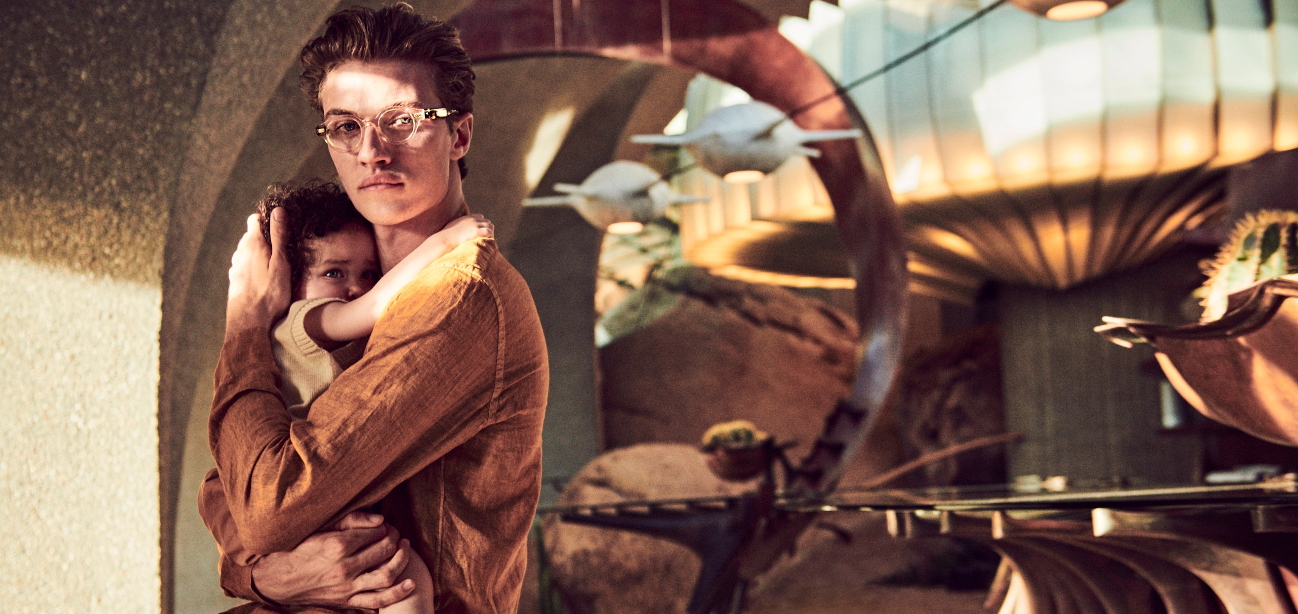 Lucky Blue as seen in the vintage inspired look of Londell.