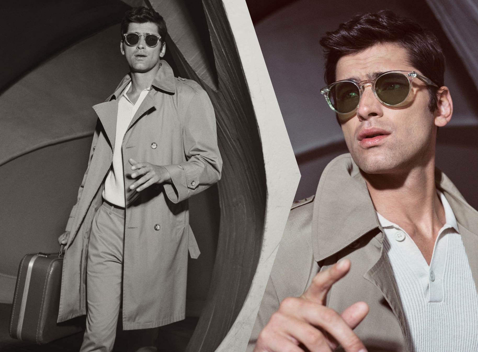 For a classic design, the actor takes on Romare Sun in Pale Citrine with Jade Polar.